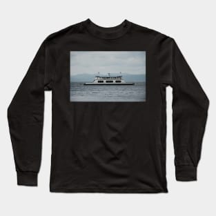 boat on the lake Long Sleeve T-Shirt